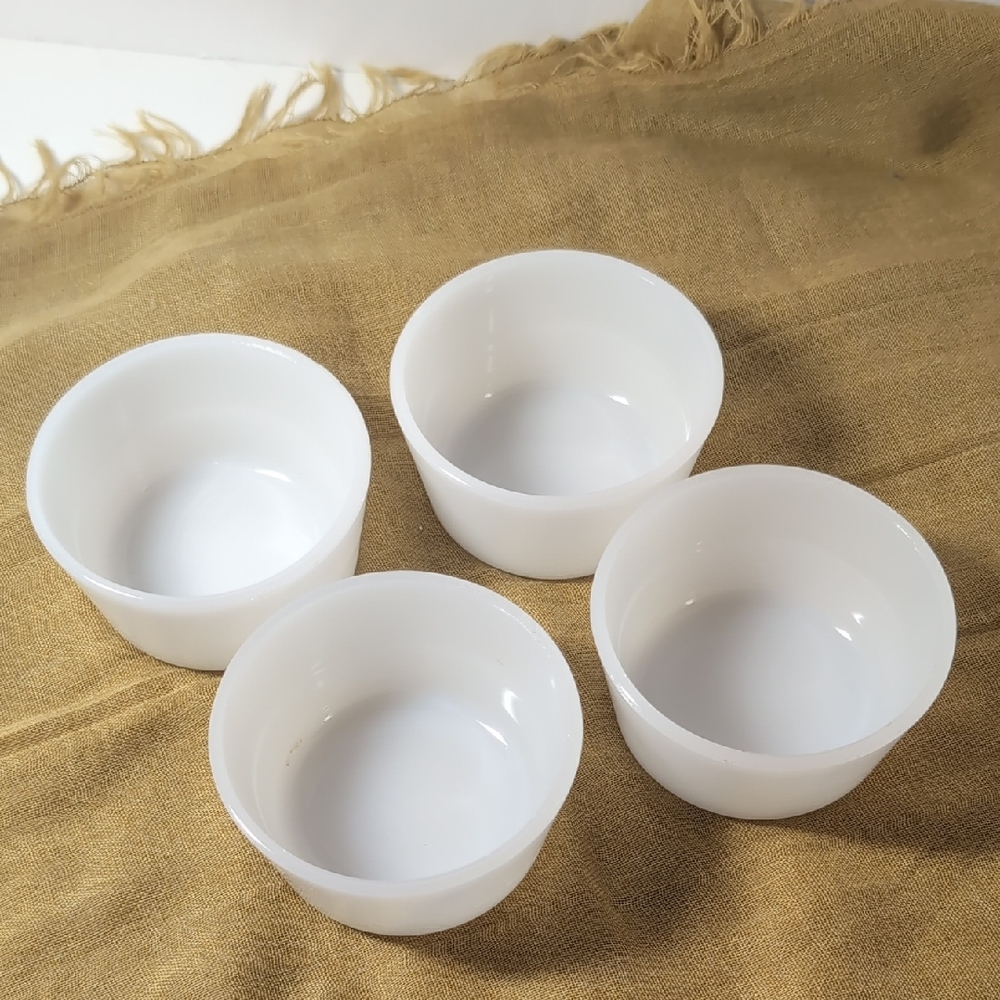 Vintage Glasbake Ramekin Set (Custard Cups), Set Of 4